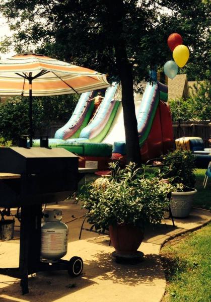 Planning a summer birthday party? Make it fun with our water slide rental. Contact Kious Tent Rentals in Jonesboro, Ar. 870-972-5083